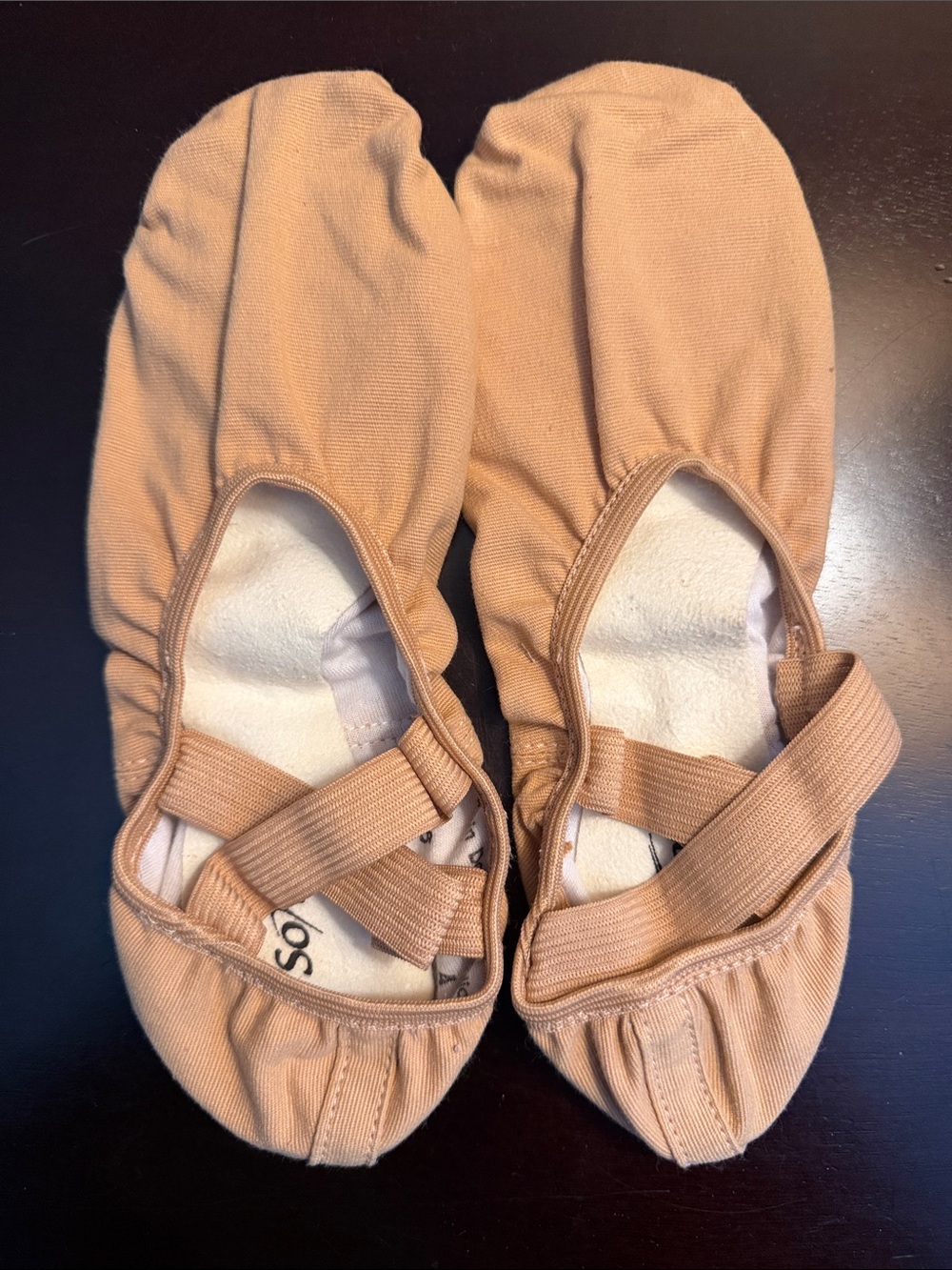 Dance Slip-On Ballet Shoes in Tan